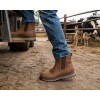 CAT Pelton Dealer Boots Steel Toe Caps Dark Beige